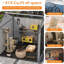 Spacious Storage Sheds, 8x6 Resin Steel Modern Backyard Organizer-137139399