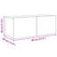 TV Cabinet Set 6 Pcs 100 X 30 X 30 Cm Engineered Wood-606135759