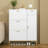 Shoe Storage Cabinet, Free Standing Shoe Organizer with 3 Flip Drawers and Side Cabinet-434962788