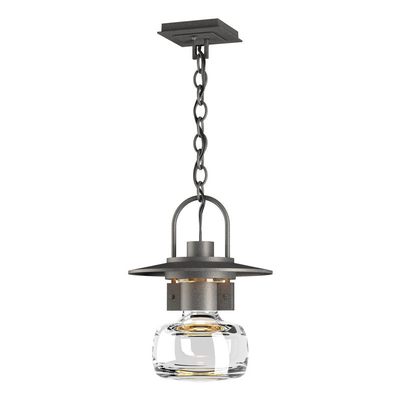 Mason 1 - Light Outdoor Pendant, Natural Iron, 14.6" H x 11.3" W x 11.3" D