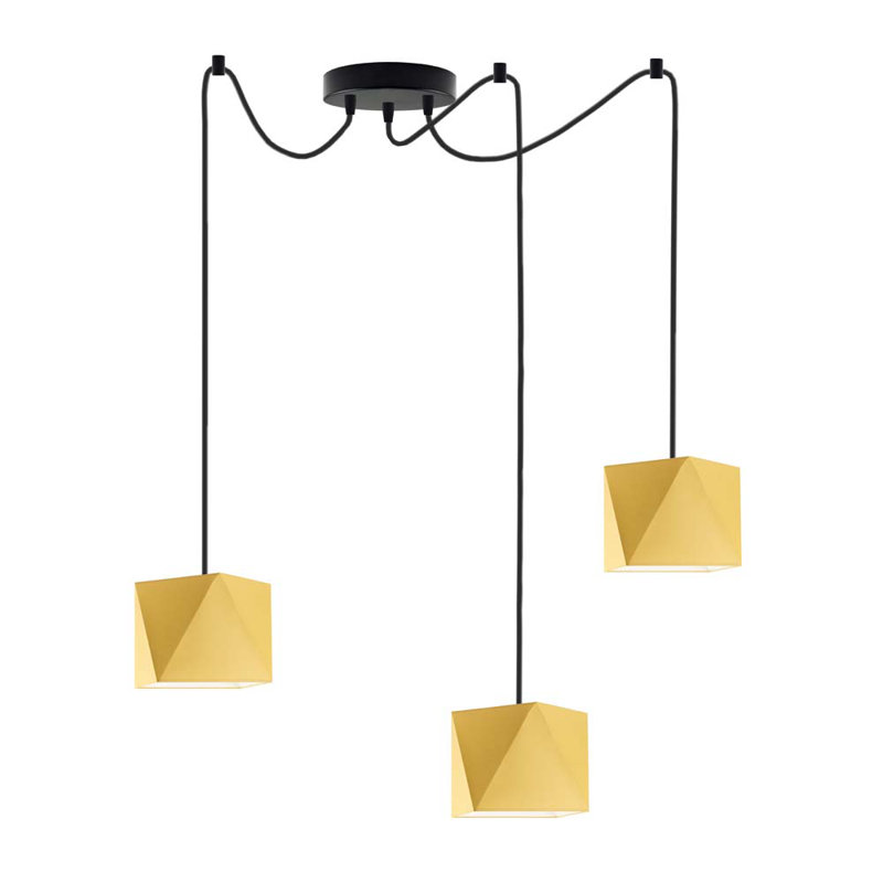 Carnevale 3 - Light Cluster Pendant, Mustard, Black