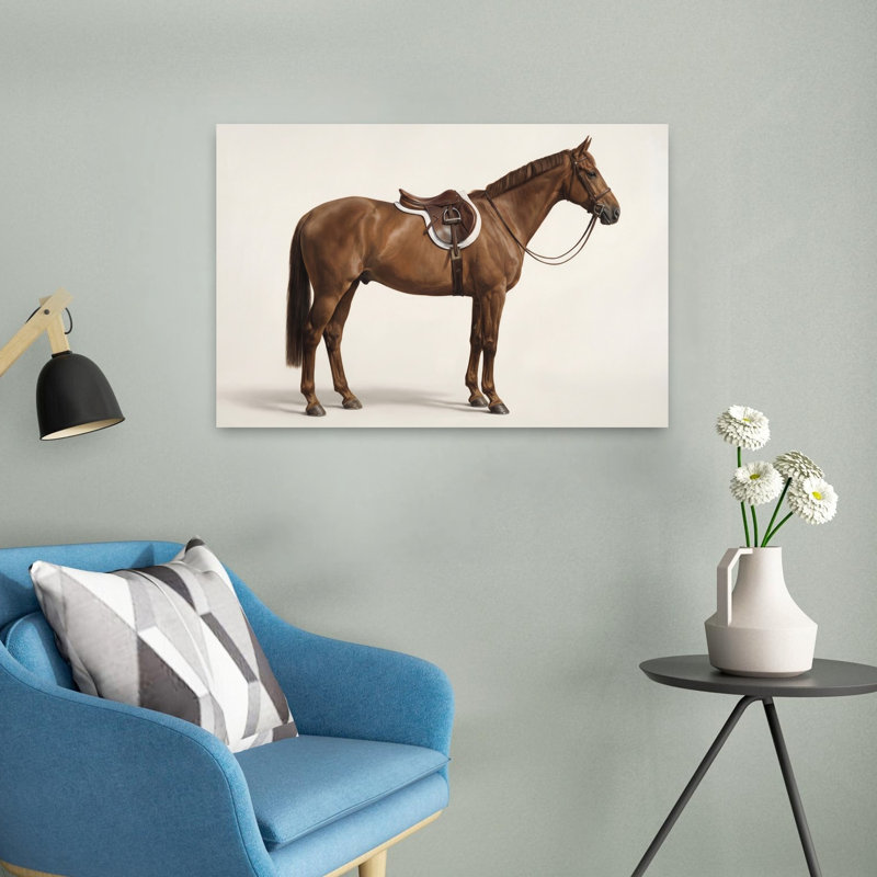 Contemporary Art Contemporary Horse Wall Art 1 Piece Wrapped Canvas Wall Art, 152.4 cm H x 101.6 cm W