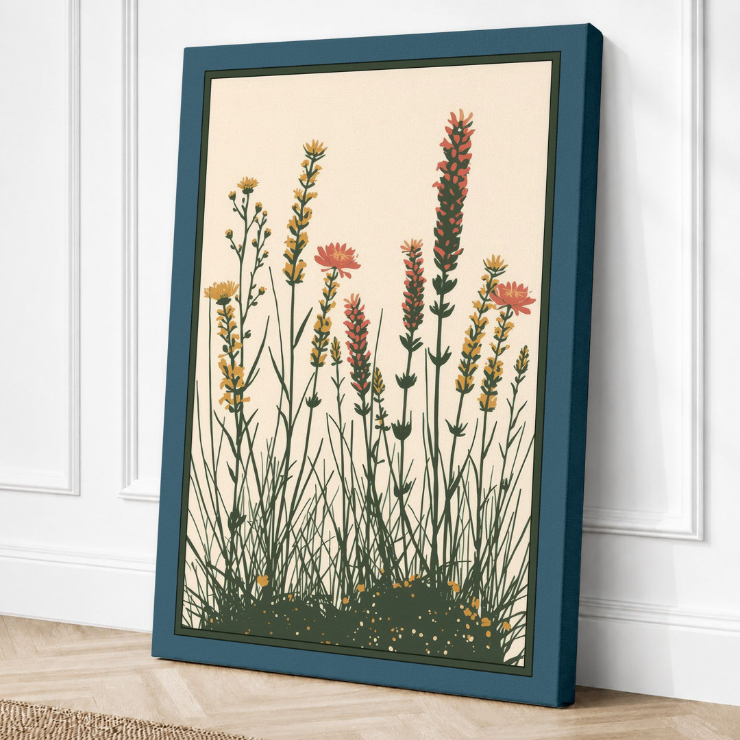 Wildflower Meadow Botanical - Wrapped Canvas