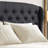 Linen Fabric Upholstered Bed,Tufted Headboard Adjustable Height Bed Frame-296883934-296883933