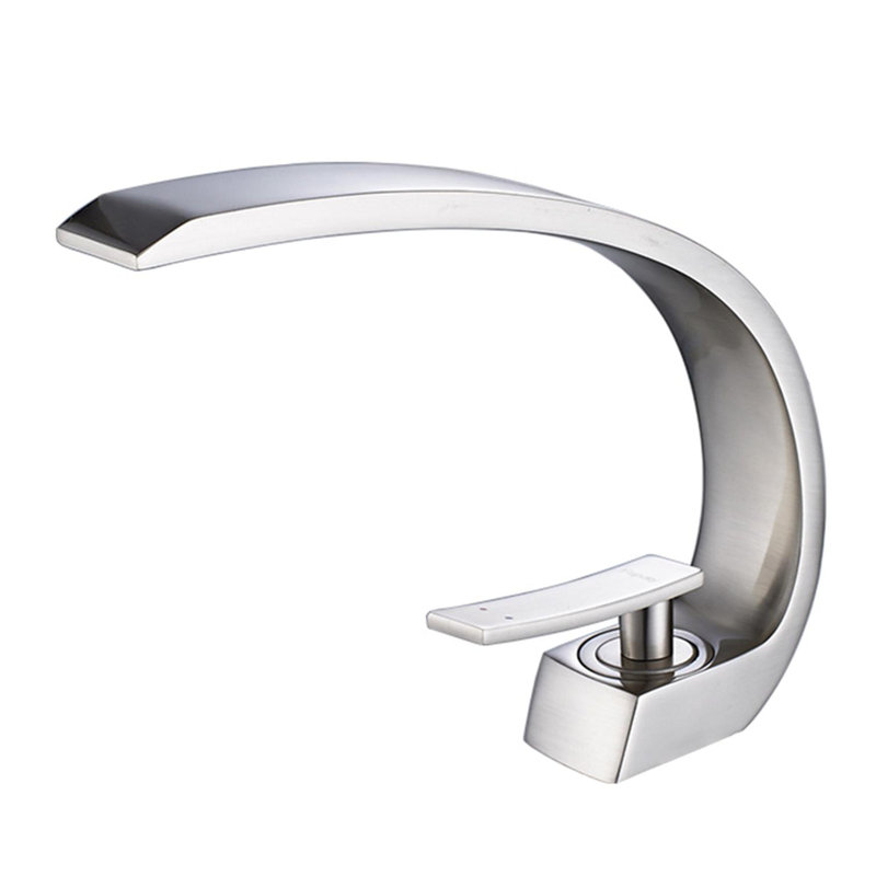 Single-handle Bathroom Faucet, Brushed Nickel