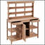 Grande table de rempotage en bois pour l'extérieur de 66 pouces avec 2 tiroirs, parfaite pour le jardinage et le rangement-141411556