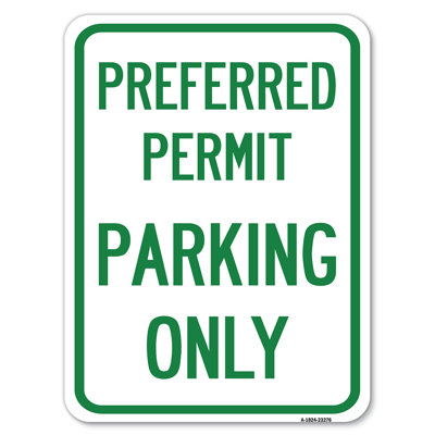 Preferred Permit Parking Only/23276