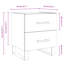 Maricrus 40cm W Iron Bedside Table-1953420099