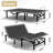 Adjustable Bed Frame With Massage Head & Foot Incline Wireless Remote, Two Types Of USB Ports: Type-A And Type-C, LED Night Light, 4 Height-Adjustable Legs Easy Assembly-1463496561