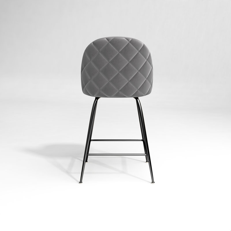 Ella Upholstered Counter Stool with Metal Frame