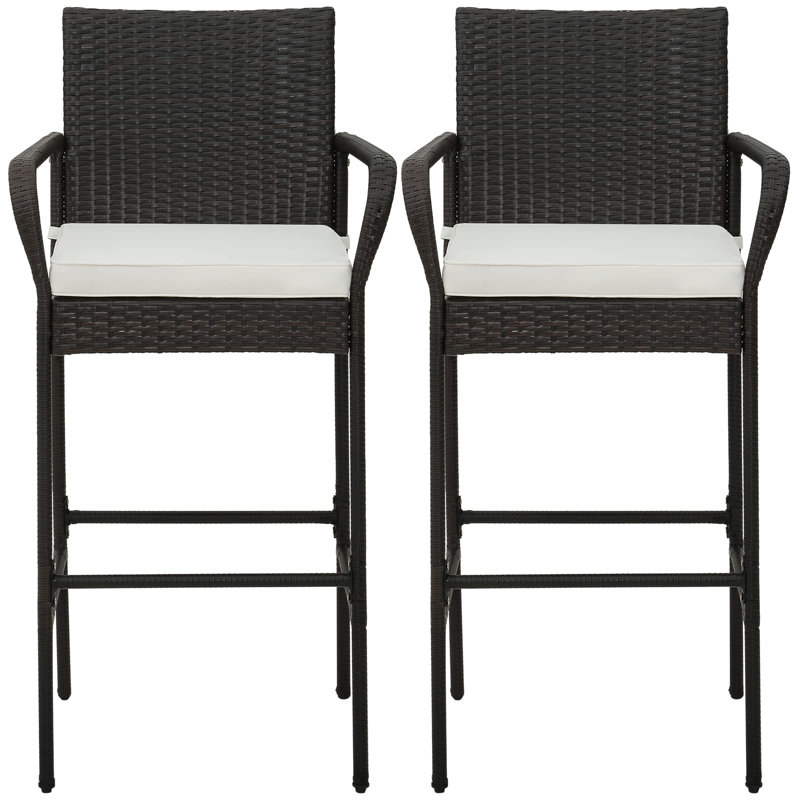 Zanuck Upholstered Counter Stool with Metal Frame, 2