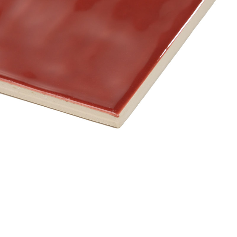 Jade 4" x 8" Subway Wall Tile, Cherry Red