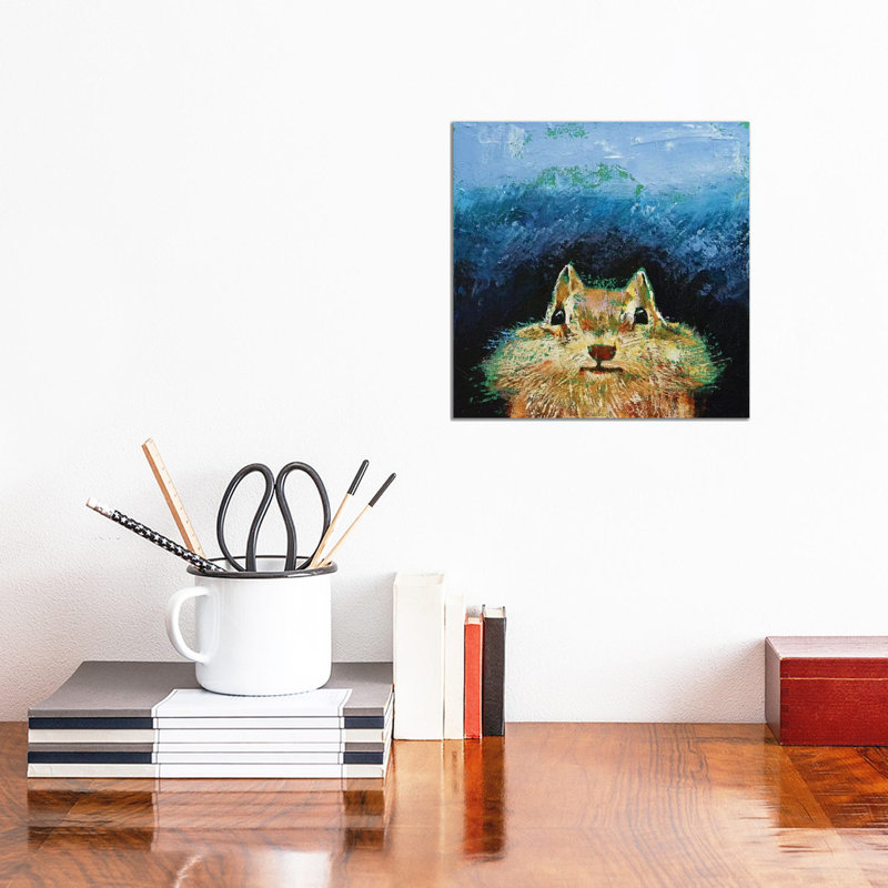 Chipmunk by Michael Creese - Wrapped Canvas Painting, 30.48 cm H x 30.48 cm W