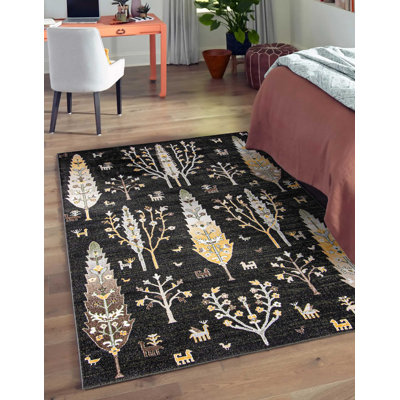 Tapis noir Riayn