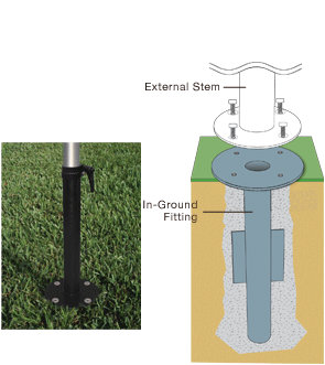 Libra In Ground Mount Kit-Libra Pole