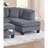 Dark Gray Corduroy 3Pc Sectional With Chaise, , And Storage For A Contemporary Comfortable Home Square Arms Cushioned Back 3 - Piece L Shaped Of Casual Modern Pillows-582019752