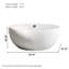 Baignoire double autoportante 53,15 po