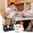 1pc 2-Bucket Dry Food/Cereal Dispenser Food Storage Container-183560425