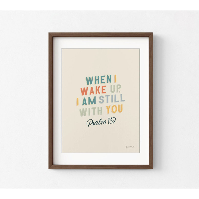 «Bible Saying IV» par Becky Thorns, reproduction de citation de Psaume 139, affiche de motivation du matin, impression d'affiche d'inspiration cadeau
