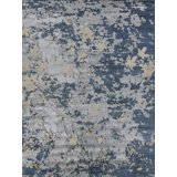 Bamboo Silk Abstract Area Rug
