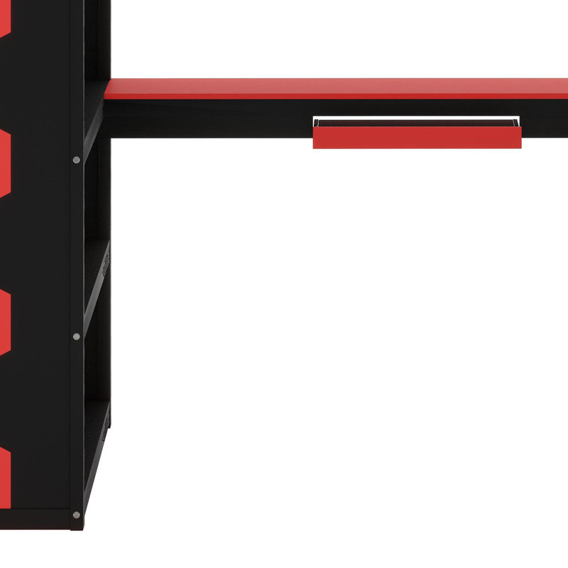 Pro-Gamer Loft Bed Featuring Integrated Workspace, Customizable LED Lights, Power Hub, Bookshelf, Pegboard And Storage Solutions