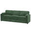 Canapé moelleux moderne de 89 po avec coussin rembourré, canapé en chenille avec 2 coussins bien rembourrés, canapé 3 places pour le salon, la chambre à coucher-48576687