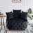 Keoka 36.6'' Wide Tufted Velvet Big Barrel Chair with Three Pillows-2049228568