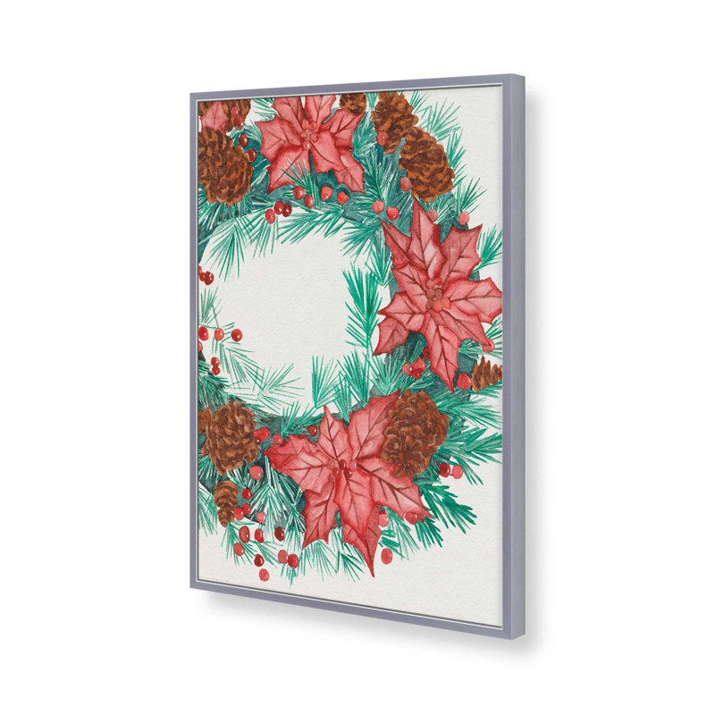 «Yuletide Harmony I» par Melissa Wang, reproduction d'art sur toile, H 16 po x l 12 po, Encadrement ouvert sans papier mat