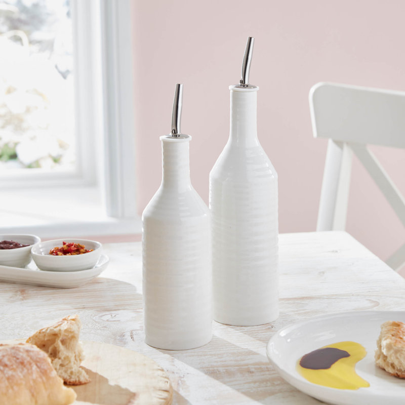 Sophie Conran, White - Oil & Vinegar Drizzler Set