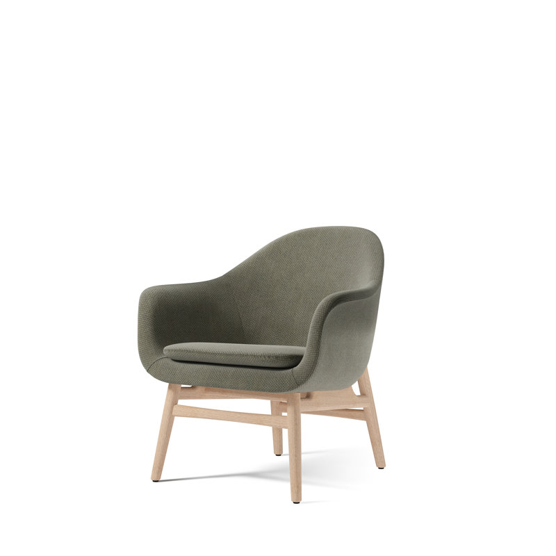Harbour Armchair, Dark Stained Oak, Dakar 0311 Antilop Genuine Leather