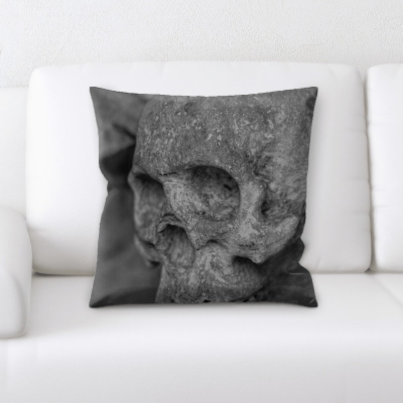 Coussin crossbones et de crâne