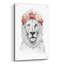 Art mural en verre épique «Festival Lion» par Balazs Solti, 24 po x 36 po-1468149491