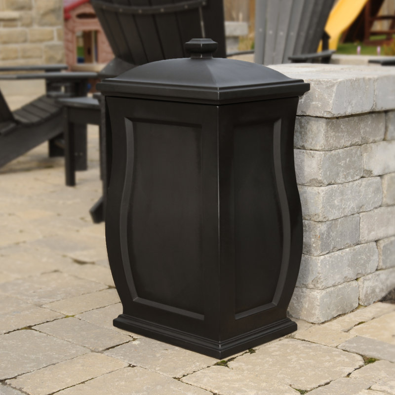Ariani 22 Gallon Plastic Deck Box, Black