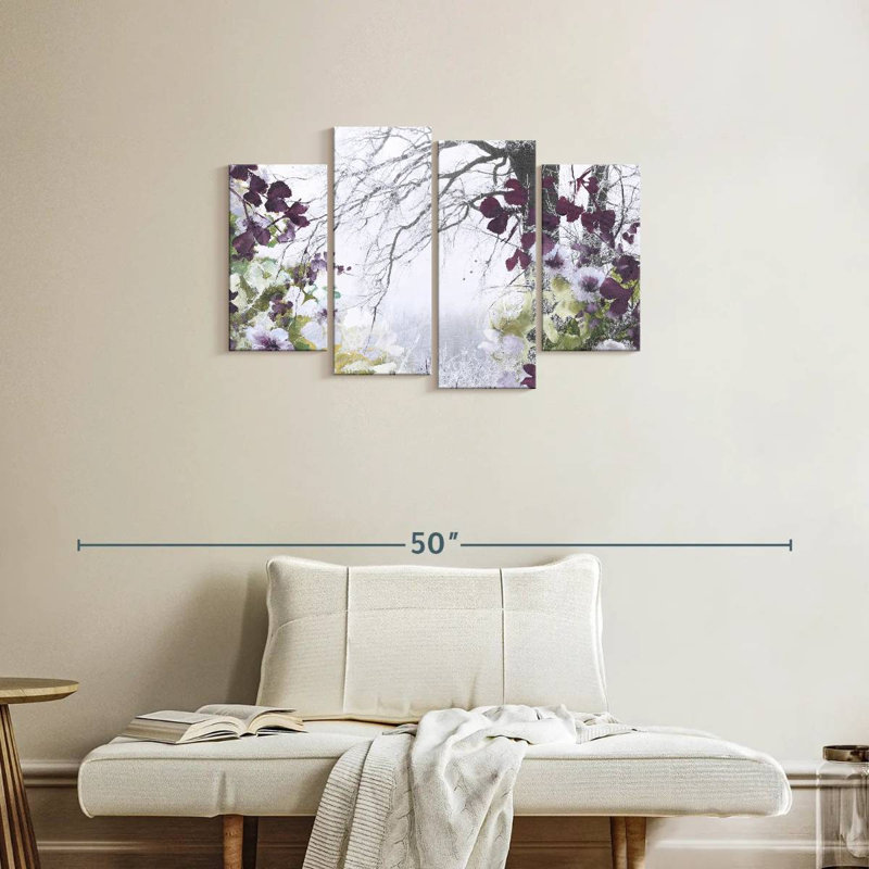 Fleurs Harnek au printemps, H 22 po x l 36 po