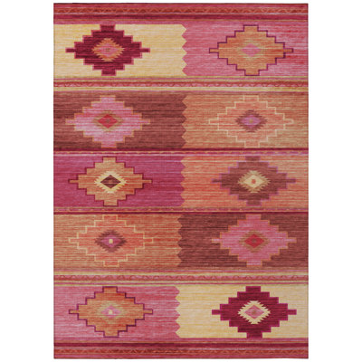 Kaede Washable Southwestern Indoor / Outdoor Rug