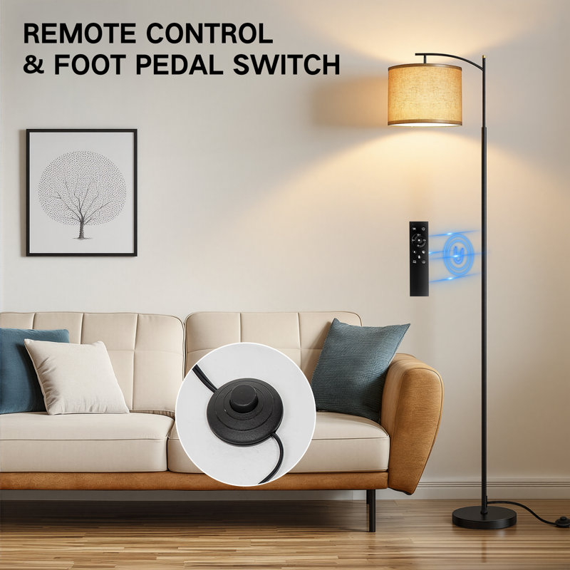 62.2 Inch Floor Lamp for Living Room with Remote Control