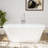 63" X 30" Freestanding Soaking Acrylic Bathtub
