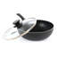 9.5 Inch Aluminum Nonstick Wok With Lid
