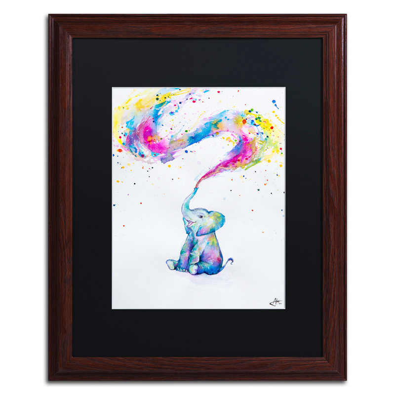 "Spring" par Marc allante, reproduction d’art sur toile, H 20 po x l 16 po, Noir, Encadrement grain de bois