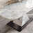 Rectangular marble dining table