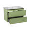 Meuble-lavabo mural moderne avec lavabo | Collection Carlota Pistachio Matte | Panneau de fibres à densité moyenne ignifuge non toxique 40 po - Collection Diamant 40 po