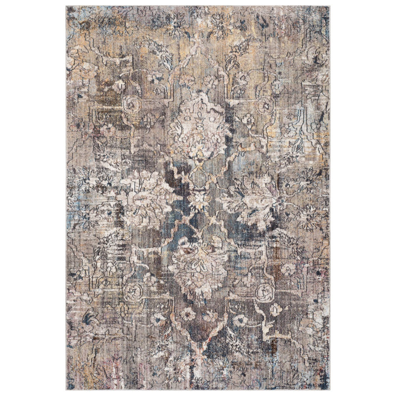 Gardner Performance Floral Rug, Rectangle 8' x 10'