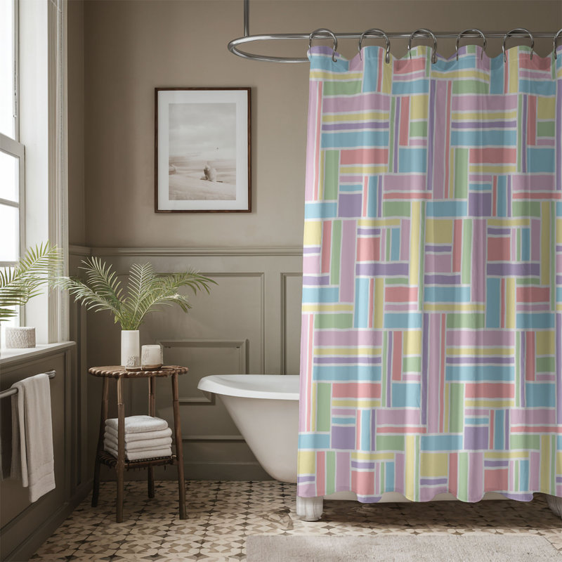 Rideau de douche Rainbow Gleam - Premium, H 74 po x l 71 po