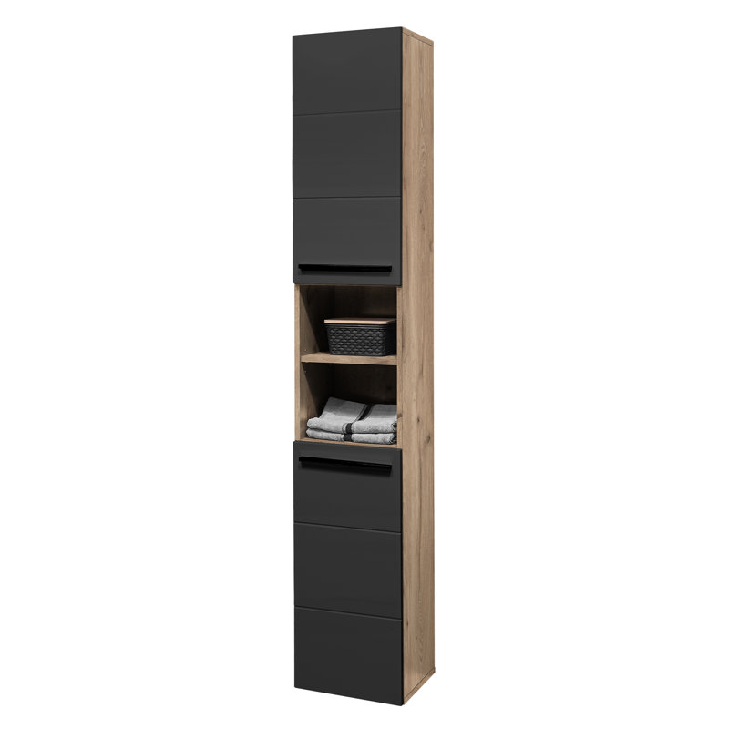 Rondallyn Freestanding Linen Cabinet