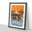 Surfing as the Sun Sets - Picture Frame Painting Print-56738624-56738622