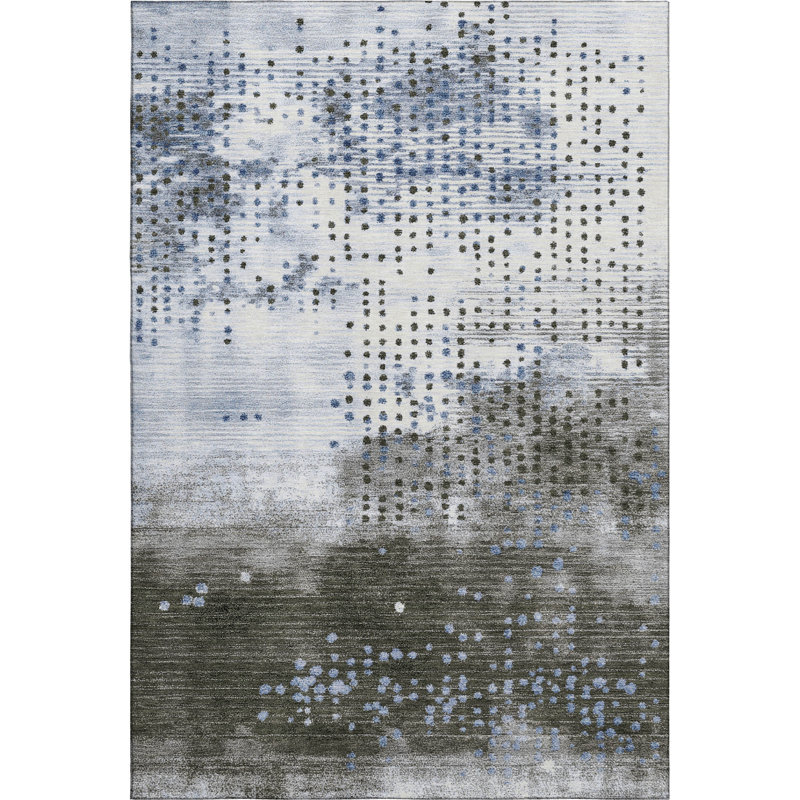 Premium Machine Washable Mouton Geometric Rug, Rectangle 10' x 14'