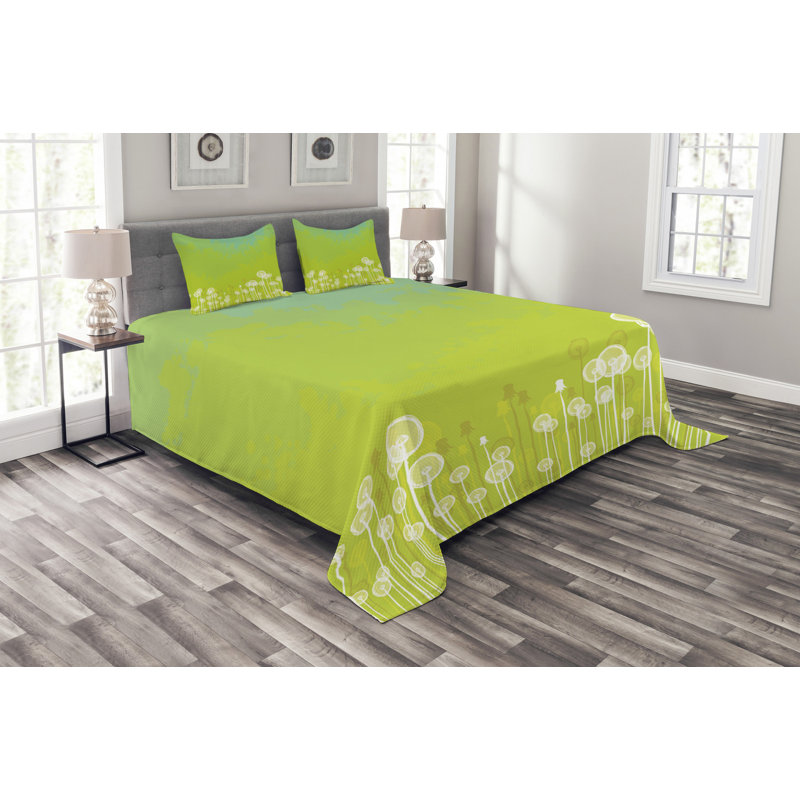 Ebern Designs Fruge Bedspread with Pillow Shams, 220 x 264 cm