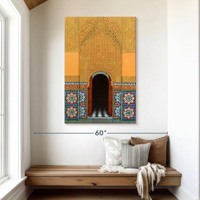 Aime Door Marrakech, 48" H x 32" W