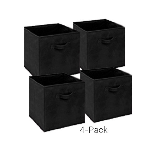Byourbed Tusk Fabric Decorative Bin, Black