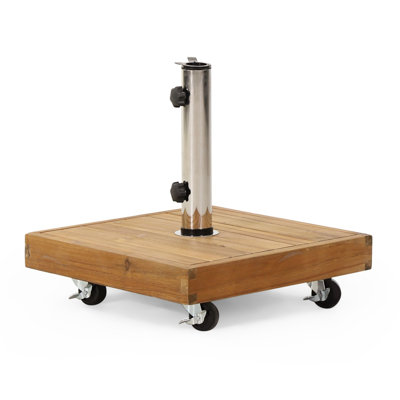 40 Lb. Concrete Free Standing Umbrella Base with Wheels